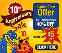 HostGator lanza promoción por su décimo aniversario